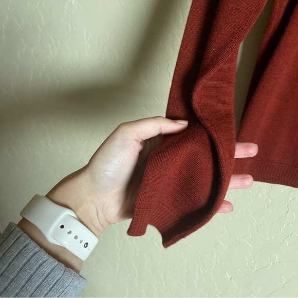 Pendleton Rust Turtle Neck Sweater Merino Wool - Picture 4 of 7